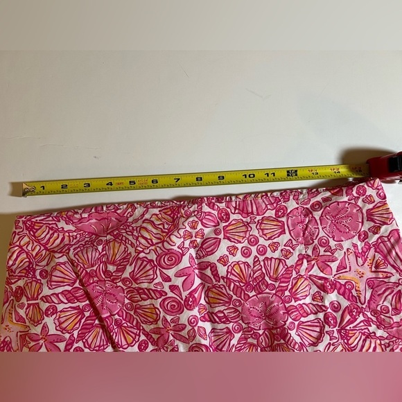 Lilly Pulitzer Lynnie Scallop hem mini skirt Hotty Pink Sailors Valentine sz 10 - Picture 7 of 9